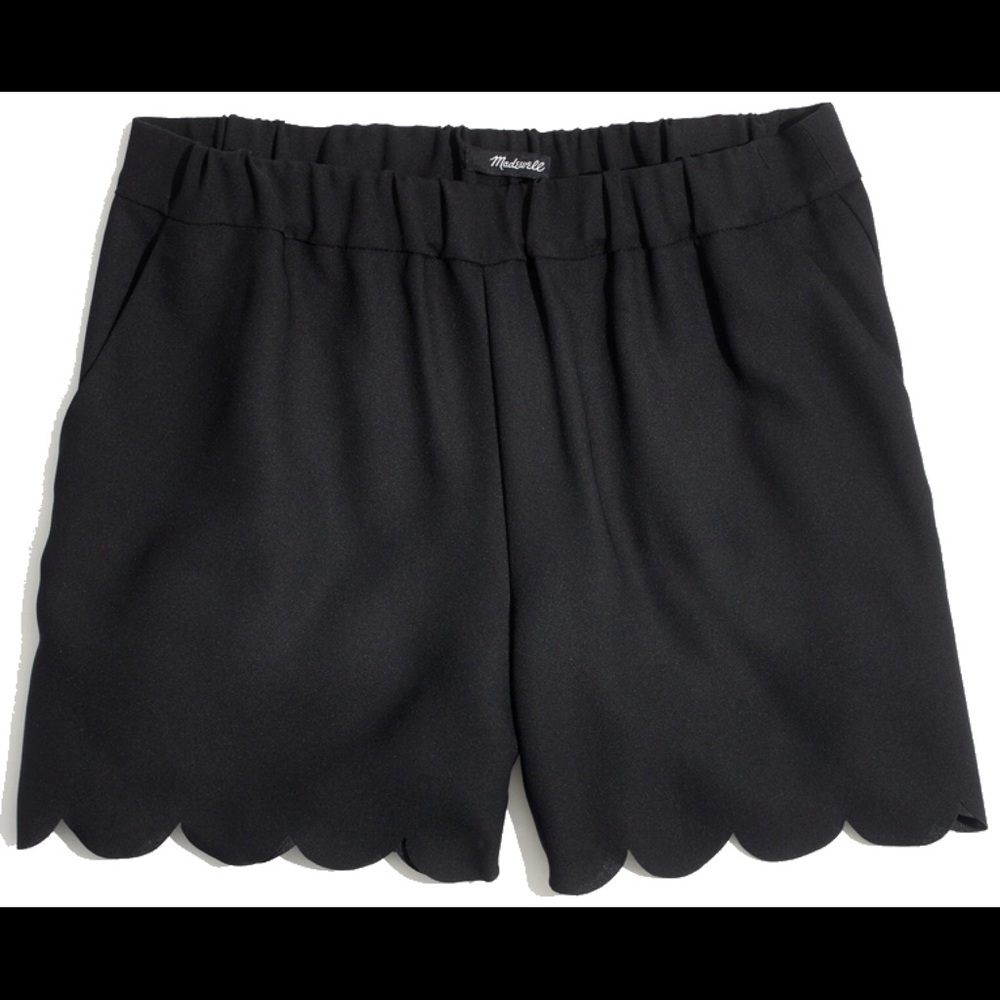 Madewell Scallop-hem Pull-on Shorts